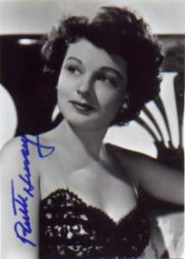 An autographed photograph of the recently deceased actress Ruth Hussey.