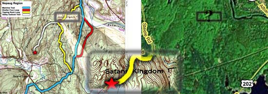 Map of Satan's Kingdom in New Hartford, CT
