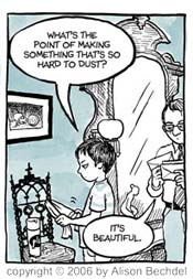 A panel from Alison Bechdel's FUN HOME