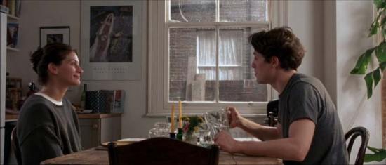 Julia Roberts, Chagall, and Hugh Grant in Notting Hill