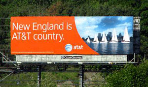 Billboard: 'New England is AT&T Country