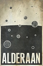 FLICKR: Alderaan travel poster by Justin Van Genderen