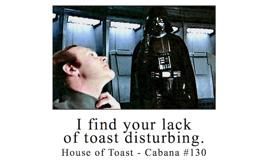 House of Toast - Lack of Faith flier