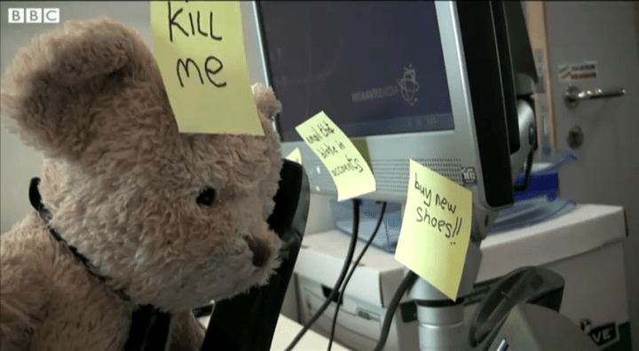 Post-It Notes: Misery Bear Post-It Notes: Misery Bear