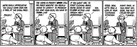 'Let's take a look at your cleavage situation.' 'Let's take a look at your cleavage situation.'