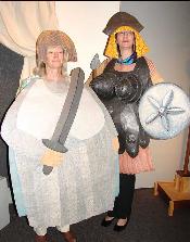 From Spiva Arts: Jehanne and Brunhilde