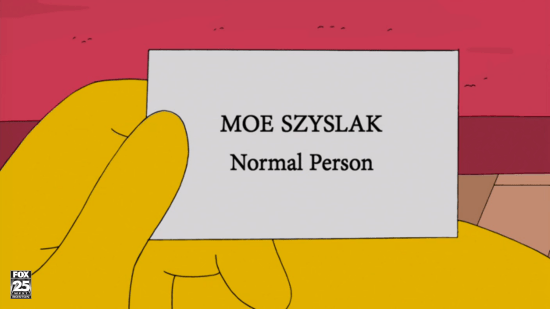 Moe Szyslak in The Simpsons