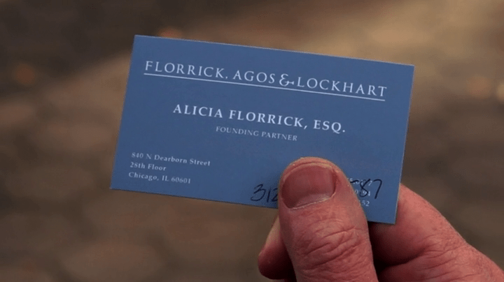 Alicia Florrick, Esq. of Florrick, Agos, & Lockhart
