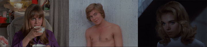 Susan George, Christopher Jones, and Pia Degermark