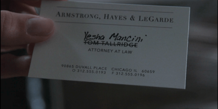 Yesha Mancini, Attorney at Law in The Good Fight Yesha Mancini, Attorney at Law in The Good Fight