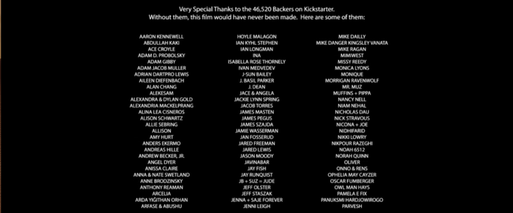 WISH I WAS HERE - Kickstarter Credit WISH I WAS HERE -- Kickstarter Credit