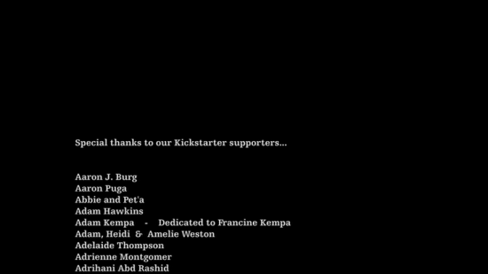 A MATTER OF TIME -- Kickstarter Credit A MATTER OF TIME -- Kickstarter Credit