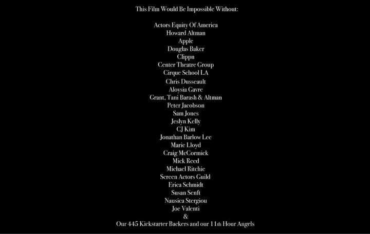 CIRCUS KID -- Kickstarter Credit CIRCUS KID -- Kickstarter Credit