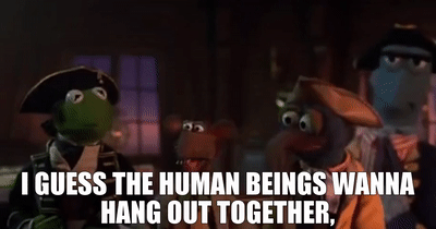 RIZZO: I guess the human beings want to hang out together.  Huhn.