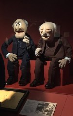 Statler and Waldorf puppets at the Museum of the Moving Image