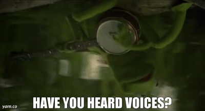 KERMIT: Have you heard voices?